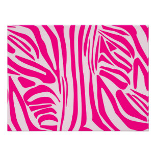 Pink zebra print