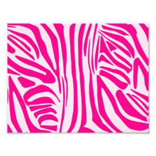 Pink zebra print