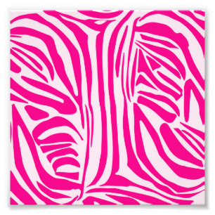 Pink zebra print