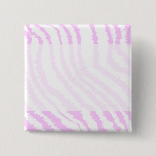 Pink Zebra Print, Animal Pattern. 15 Cm Square Badge
