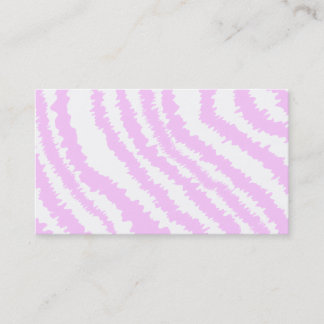Pink Zebra Print, Animal Pattern. Business Card