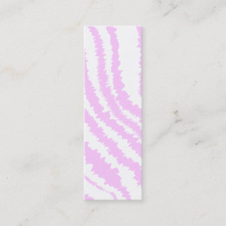 Pink Zebra Print, Animal Pattern. Mini Business Card