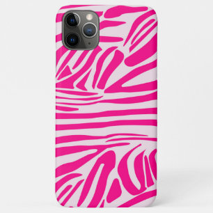 Pink zebra print Case-Mate iPhone case
