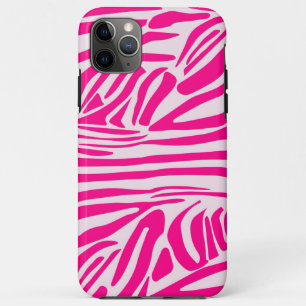 Pink zebra print Case-Mate iPhone case