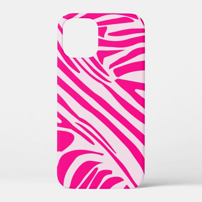 Pink zebra print Case-Mate iPhone case (Back)