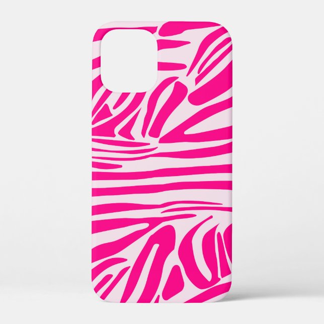 Pink zebra print Case-Mate iPhone case (Back)