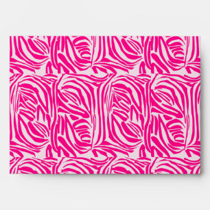 Pink zebra print envelope