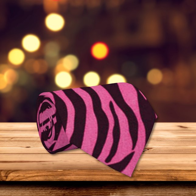 Pink Zebra Print Fashion Tie (Creator Uploaded)