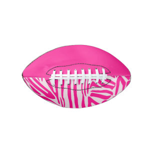 Pink zebra print football