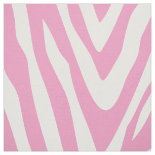 Pink Zebra Print Large Scale Fabric