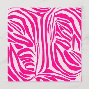 Pink zebra print menu