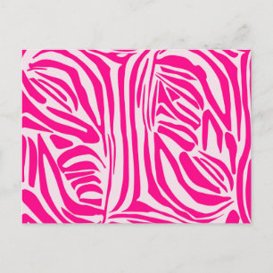 Pink Zebra Print Pattern Advice Card