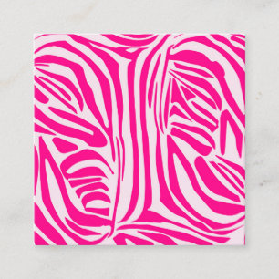 Pink Zebra Print Pattern Appointment Card