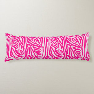 Pink Zebra Print Pattern Body Cushion