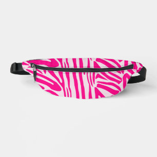 Pink Zebra Print Pattern Bum Bags