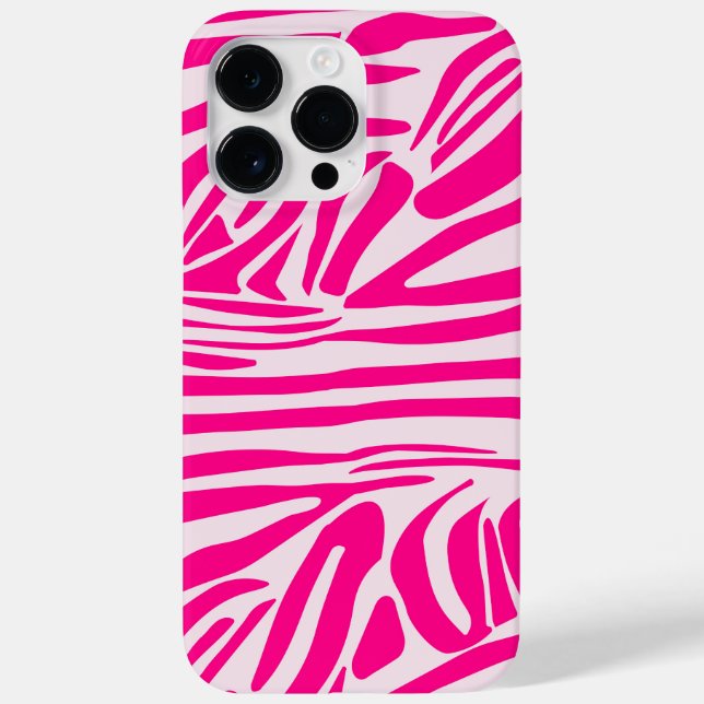 Pink Zebra Print Pattern Case-Mate iPhone Case (Back)