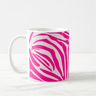Pink Zebra Print Pattern Coffee Mug