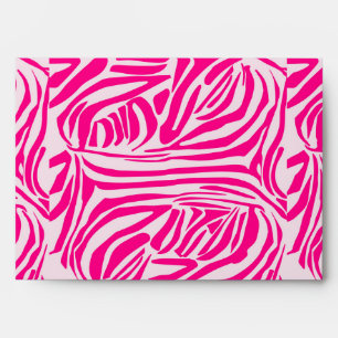 Pink Zebra Print Pattern Envelope