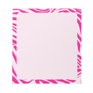 Pink Zebra Print Pattern Notepad