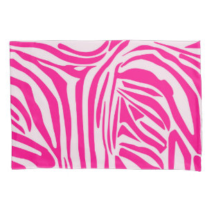 Pink Zebra Print Pattern Pillowcase