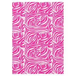 Pink Zebra Print Pattern Tablecloth