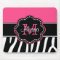 Pink Zebra Print Personalised Mousepad