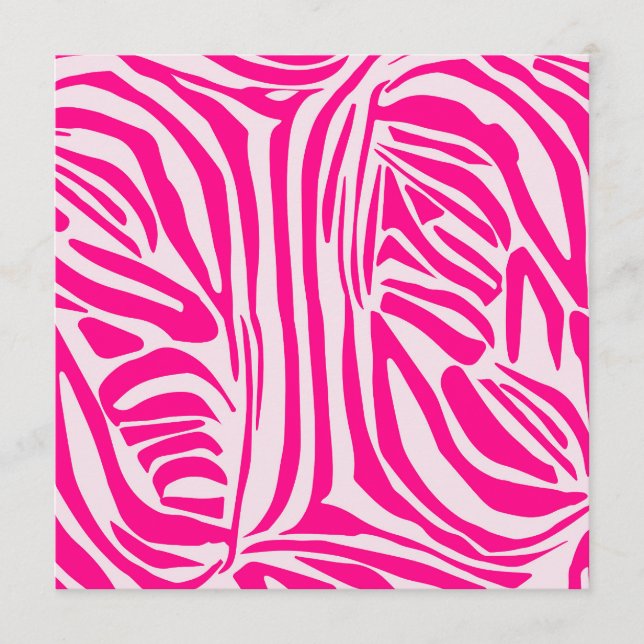 Pink zebra print programme (Front)