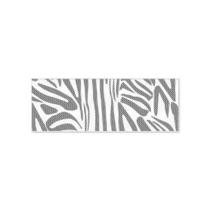 Pink zebra print self-inking stamp