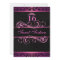 Pink Zebra Print & Swirl Sweet16 Birthday Invite