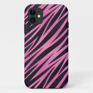 Pink Zebra Stripe Background Case-Mate iPhone Case