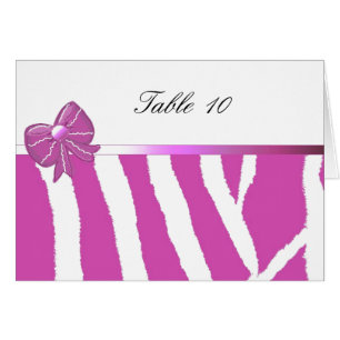 Pink Zebra Stripes With Ribbon