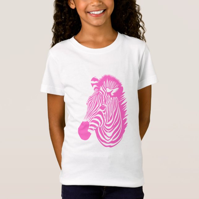 Pink Zebra T-Shirt (Front)