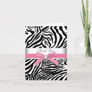 Pink Zebra Thank You Cards
