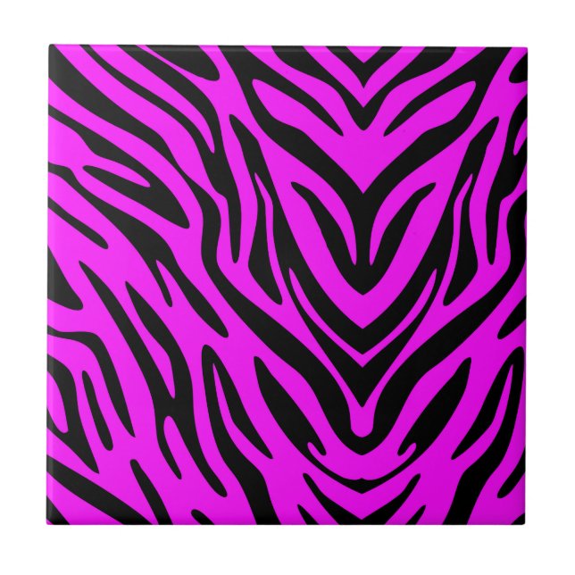 Pink Zebra Tile (Front)