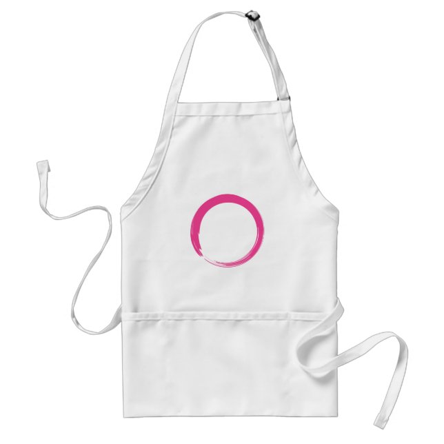 Pink Zen Symbol / Enso Circle Standard Apron (Front)