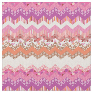Pink zigzag background fabric