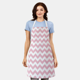 Pink Zigzag, Pink Chevron, Geometric Pattern Apron