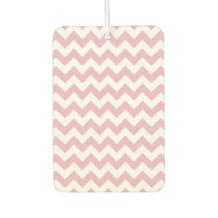 Pink Zigzag, Pink Chevron, Geometric Pattern Car Air Freshener