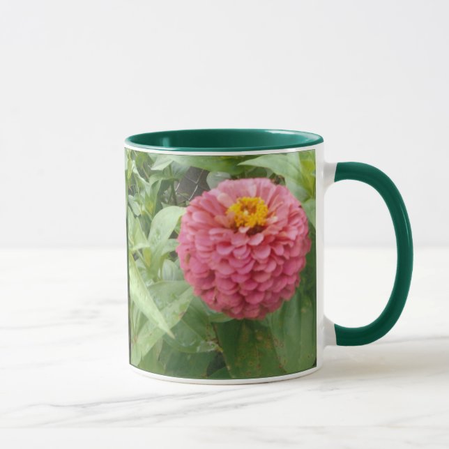 Pink Zinnia Mug (Right)