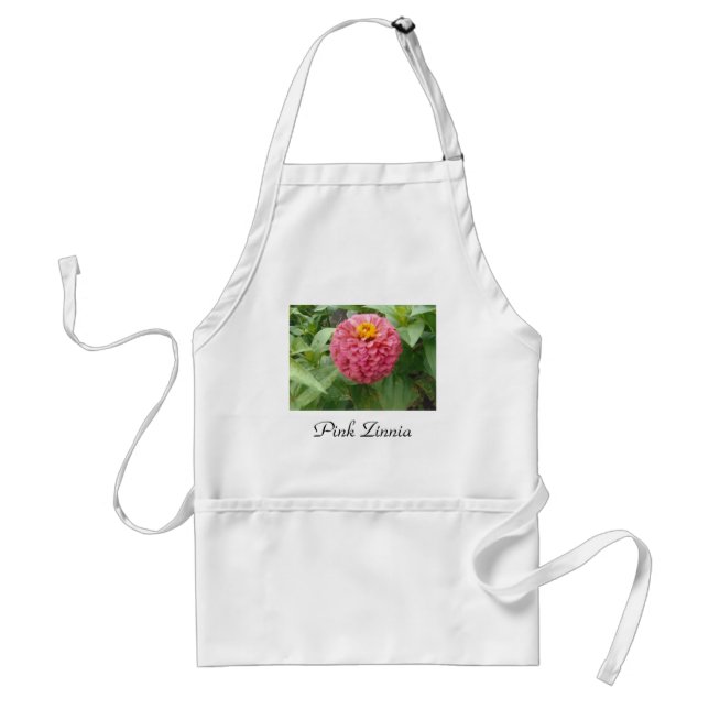 Pink Zinnia Standard Apron (Front)
