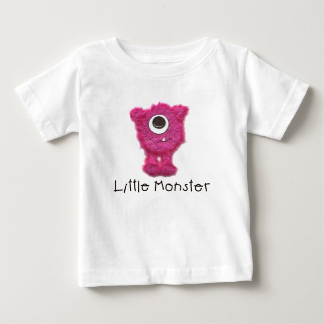Pink Zippy Little Monster Long-Sleeve Tee (Front)