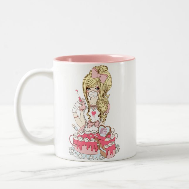 Pinkarol for Drop Dead Cute Two-Tone Coffee Mug (Left)