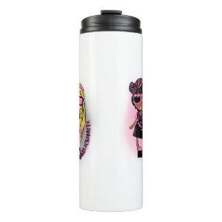 pinkblackanista blur thermal tumbler