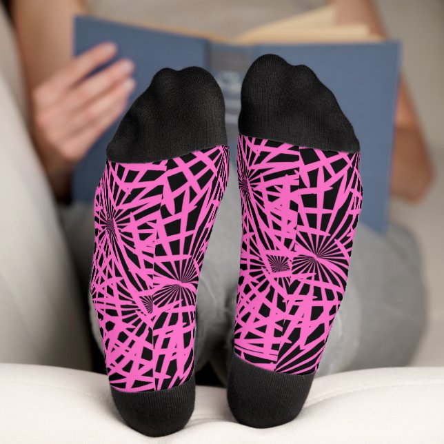 pinkblackanista floral socks (Bottom)