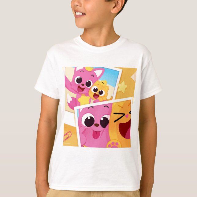 Pinkfong Kids T-Shirt! Character shirt (Front)