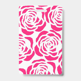 Pinkie biggie floral ID badge