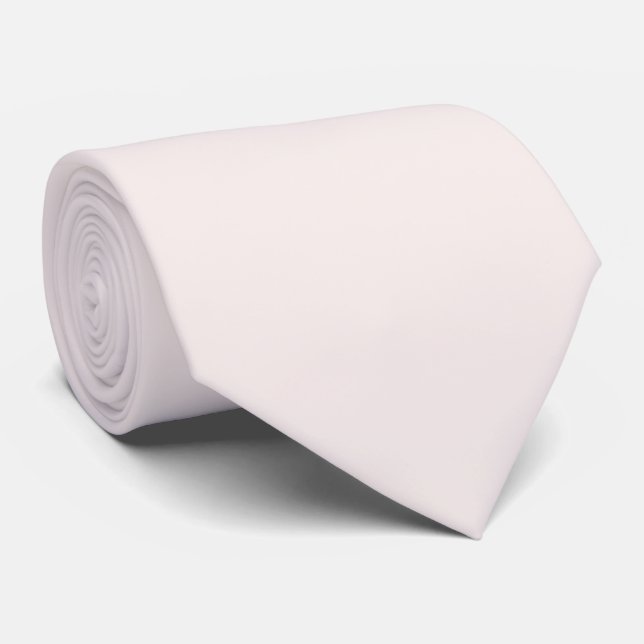 Pinkish Champagne Solid Colour  Tie (Rolled)