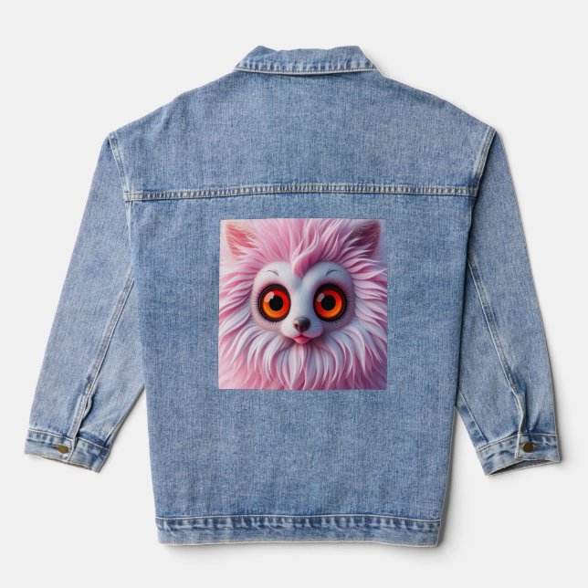 Pinkish-Cutes Denim Jacket (Back)
