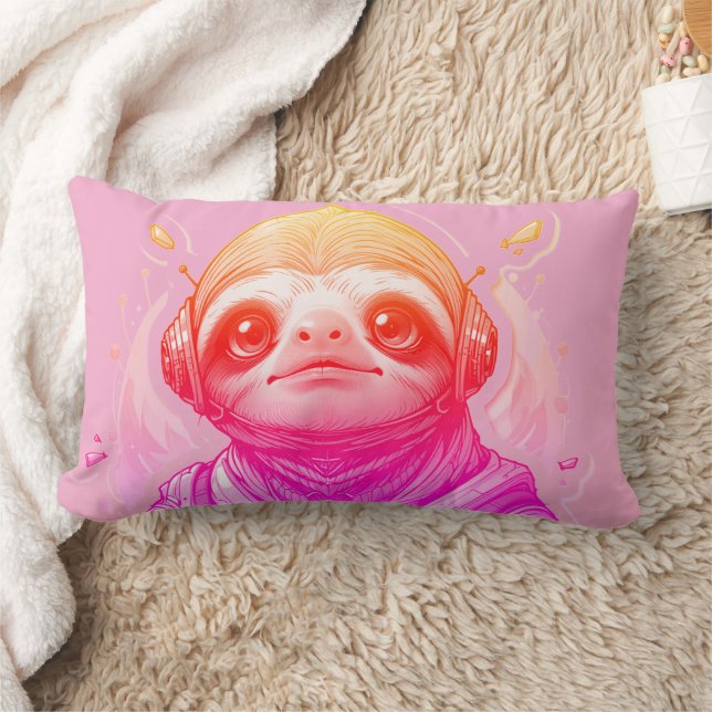 Pinkish Gleams, Cool Streams 33 x 53  Lumbar Cushion (Blanket)