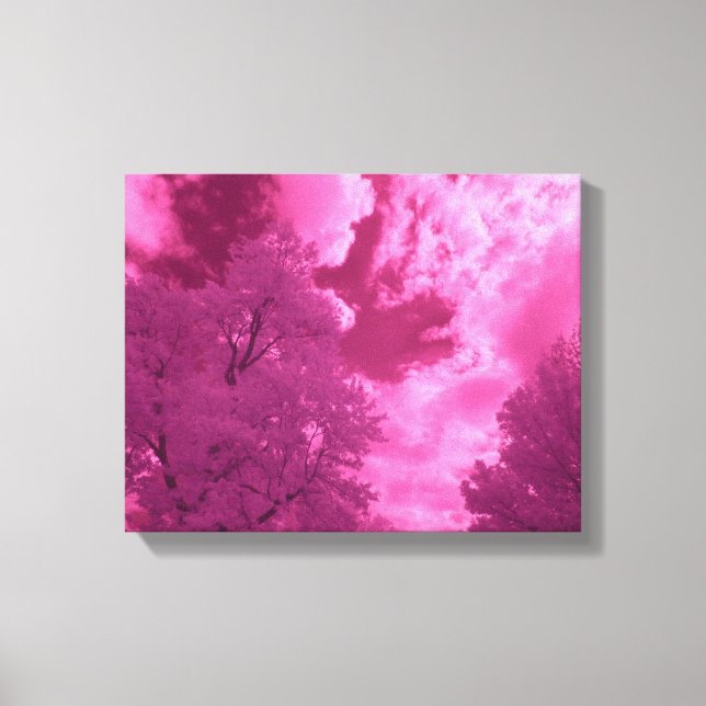 Pinkish Hues Infrared Cloud Canvas Print (Front)